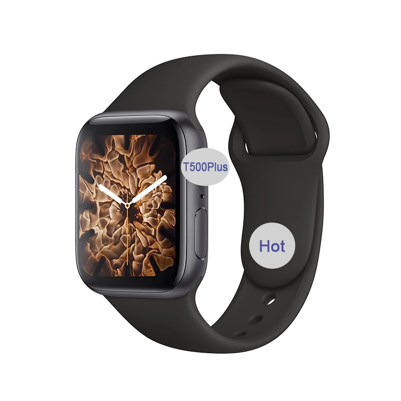 

T500 Plus Smart Watch MTK2502 Full Touch Screen Smartwatch Heart Rate Sleep Monitor No Waterproof Wristwatch 44mm IWO 12