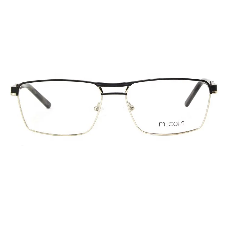 

2021 Newest Good Quality High End Eyewear Unisex Fashion Square Luxury Metal Optical Frame Glasses