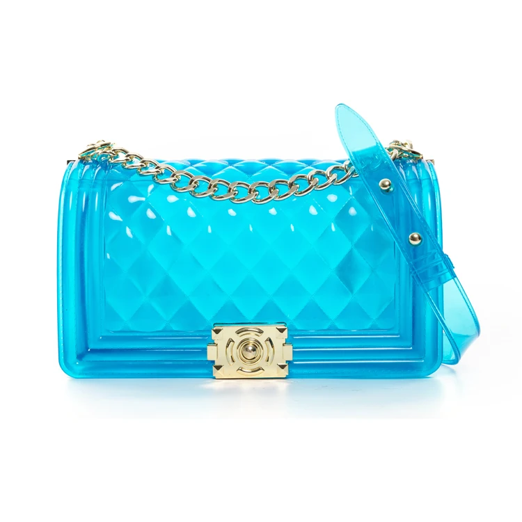 
2020 new arrivals summer wholesale Colorful pvc women designer Jelly candy bags fashion luxury ladies jelly purses handbags 