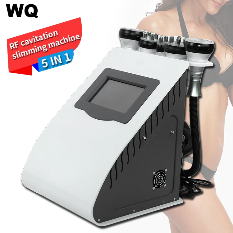 

Factory Direct 5 in1 40k Vacuum cavitation Ultrasonic Cavitation Rf Vacuum Slimming Equipment body shaping RF slimming system