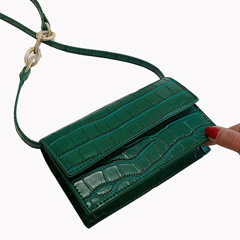 

fashion mini size crocodile embossed PU leather handbag bags for women
