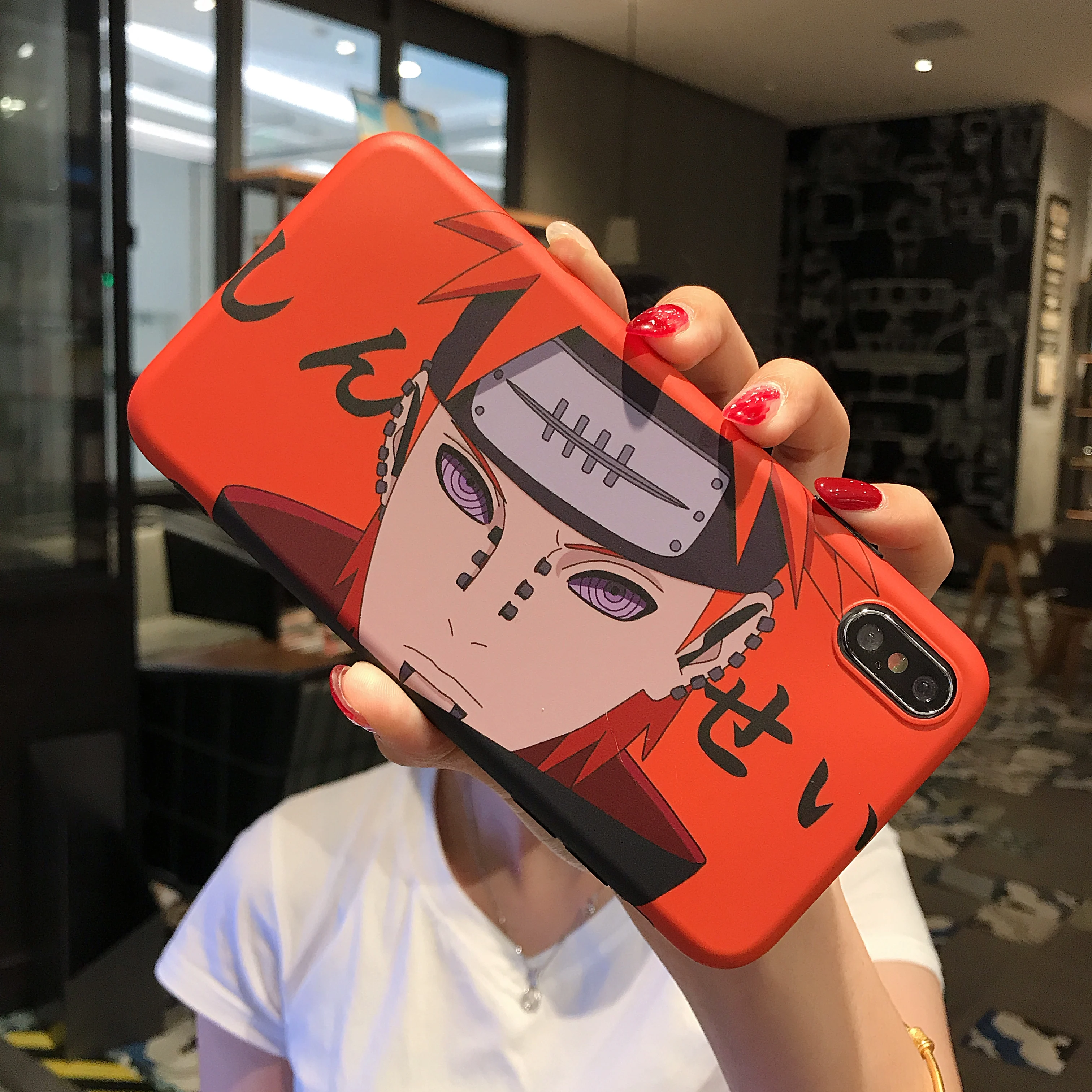 

2021 Naruto Japan Cartoon Matte IMD Phone Case For iPhone 12 Pro XS MAX 8 7P X/XS SE 2020 XR Blue Light IMD Silicone Phone Cover