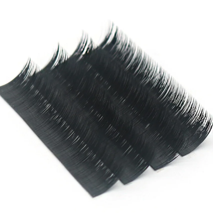 

Wholesale vendor auto fan Russian Volume blooming eyelash extension Custom private label easy fanning eyelash extension, Natural black