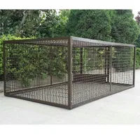 

Large folding metal cage pet metal cage for dog house metal dog crate kennel with Gate