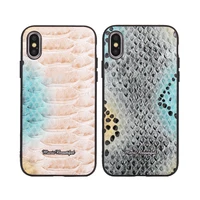 

Stick PU Leather Soft Snakeskin Graphics Cell Phone Cases Back Cover for iphone Series Case Luxury