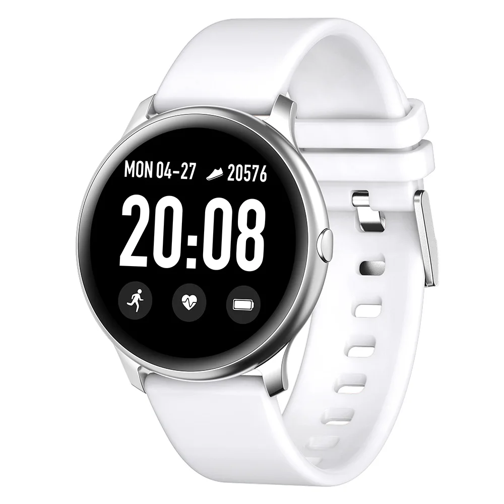 

Kw19 Round Bracelet Sport Heart Rate Blood Pressure Oxygen Ip67 Waterproof Reloj Inteligente Smartwatch Kw19 Smart Watch