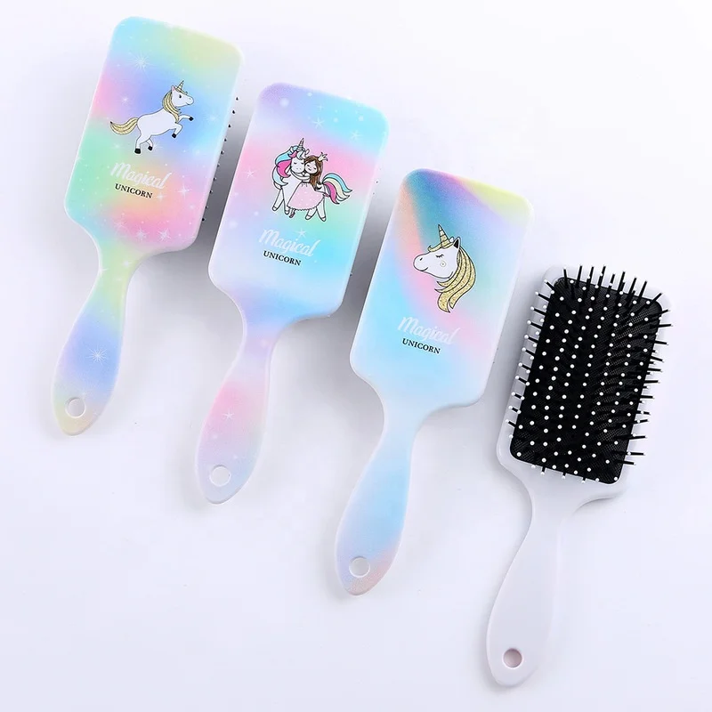 

Children cartoo animal antistatic hair brush massage comb shower wet messy hair brush salon hair styling tools, Customized color
