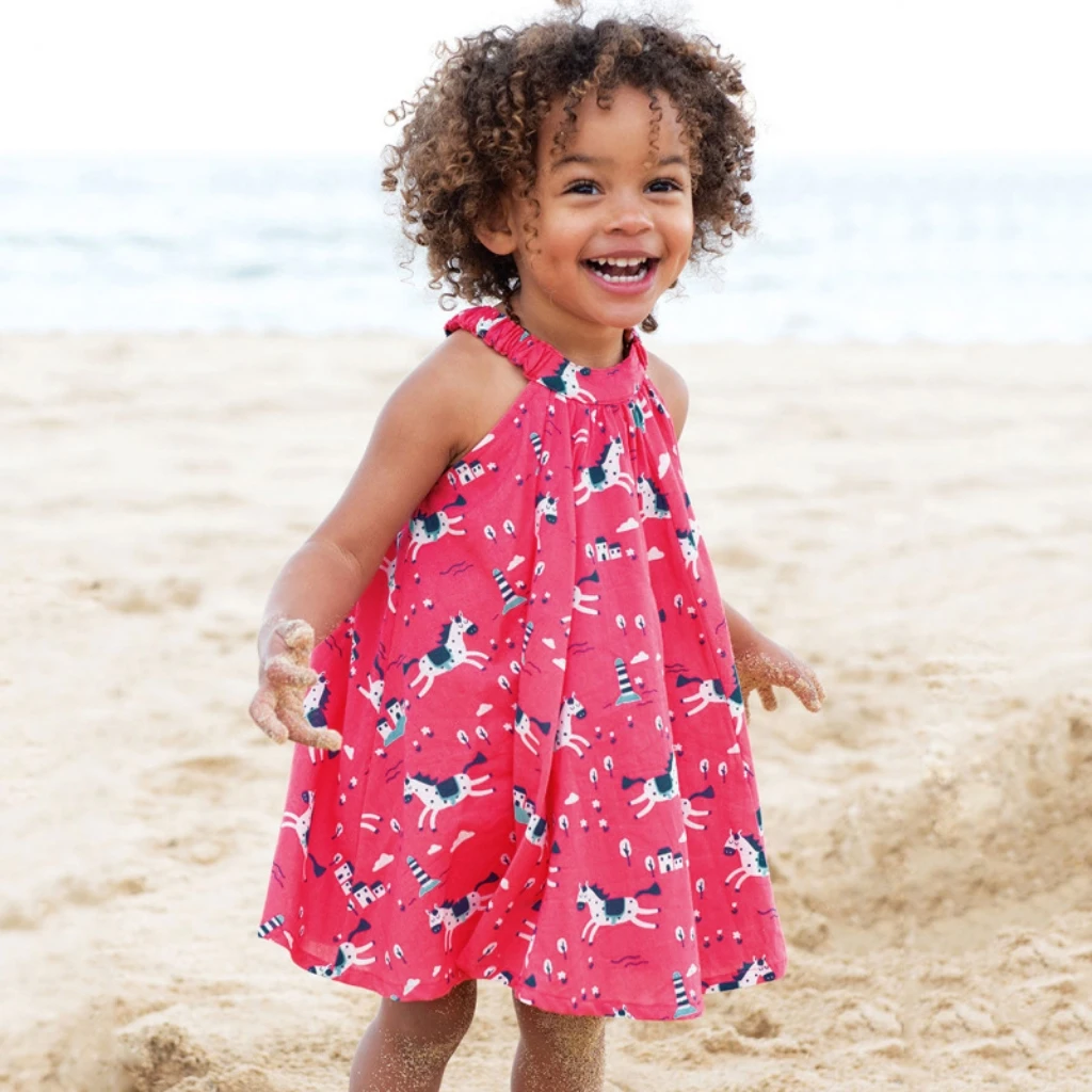 

Hot sale Summer new style kids flower baby girl dress for girl Sleeveless cotton clothes, Picture shows