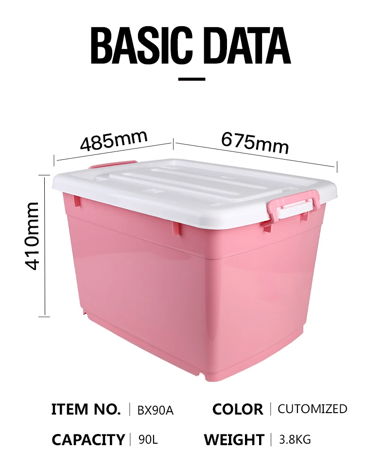 clear plastic storage bins wholesale