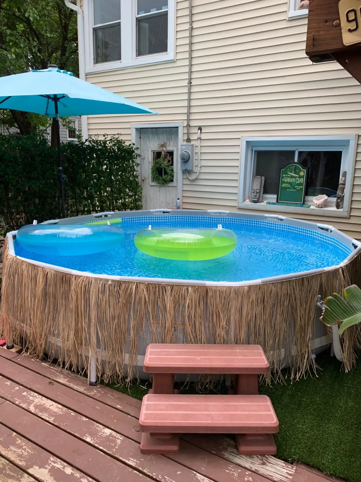 intex 26702地上钢制游泳池,用于游泳池花园框架游泳池