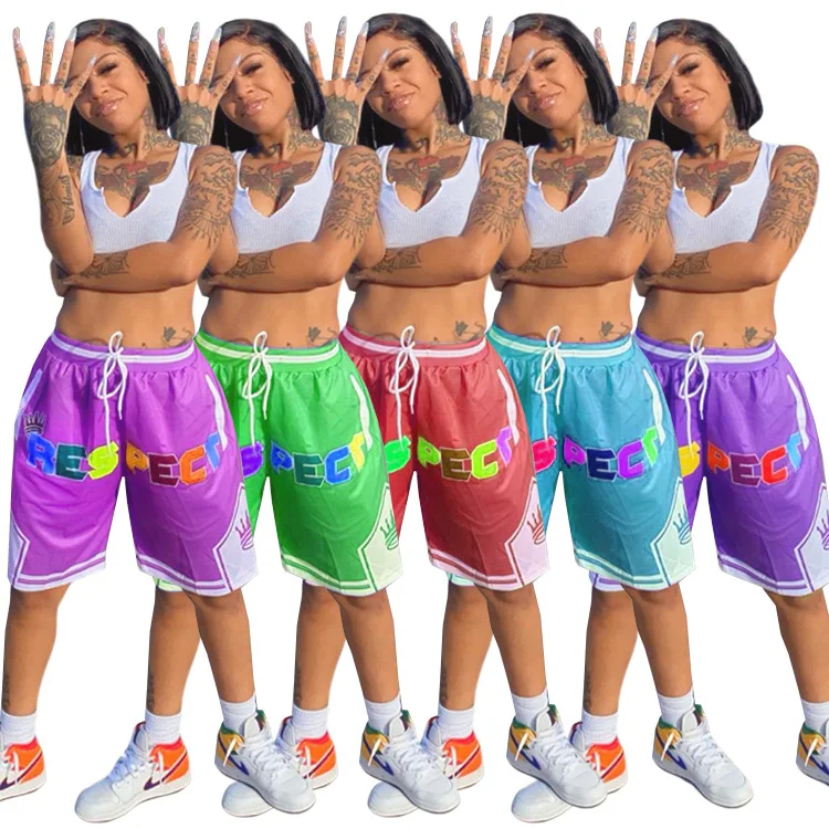 

MD-20030344 Latest Design Women's Shorts Sportswear Joggers Pants Women Custom Short Printed Girl's Summer Shorts