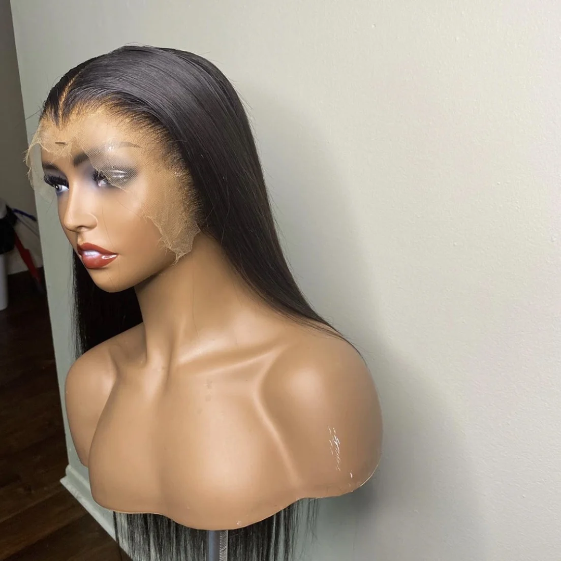 

150% density 13x4 Straight Lace Front Wig Human Hair Pre Plucked Hairline Human Hair Lace Front Wig