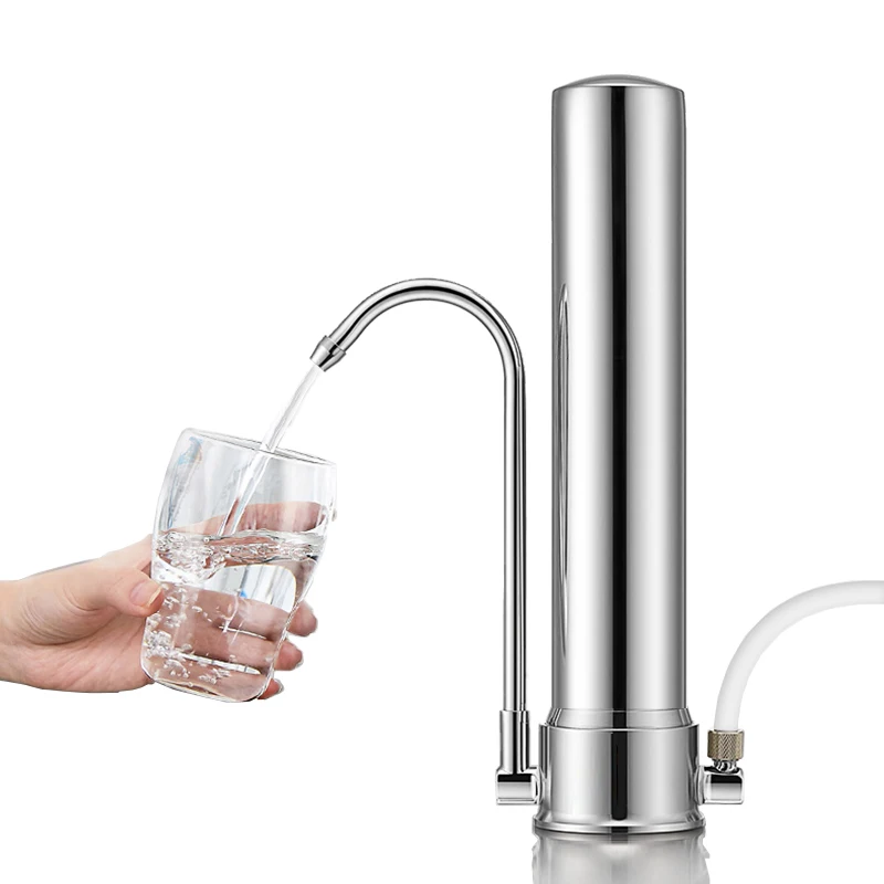 

Faucet Water Filter With Ceramic Cartridge Easy Installation Single Stage Water Purifier Kitchen Tap Connected Water Filtration