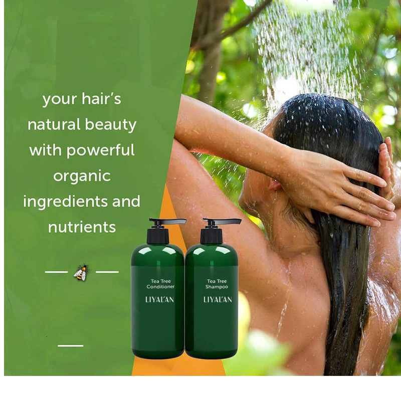 Tea Tree Oil Herbal Natural Shampoo For Long Hair Grow Curly Best Hair