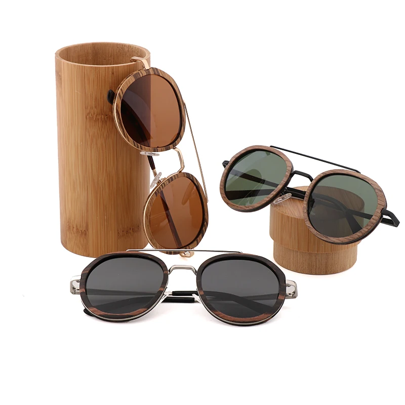 

Factory hot sale bamboo glasses wooden sunglasses female sunglasses with high quality, 3 colors