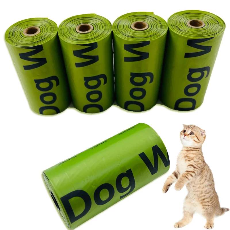 

Wholesale Pet Products Portable Custom Print Eco Friendly Bio Dog Cat Waste Poop Poo Bags, Green