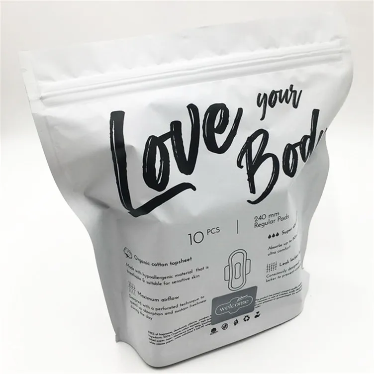 

Raw material for sanitary organic pads menstral pads maxi pads case