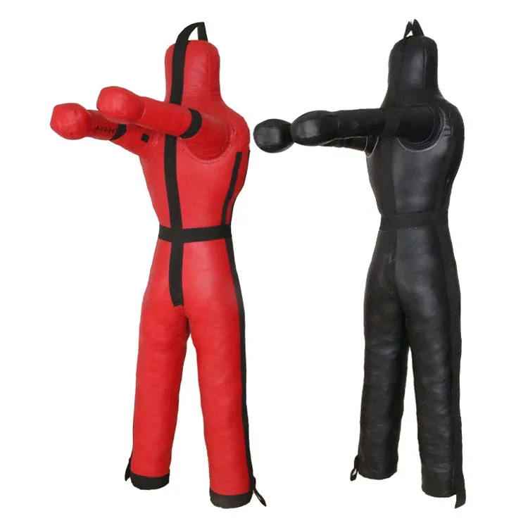 

Spot Goods Factories Realistic Bob Fighting Dummy MMA Martial Arts Real Life Fight Dummy for Martial Arts Fighting Practice, Black red