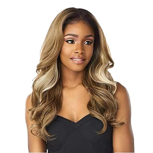 Europe and the United States Female Brown Fashion Chemical Fiber Head Set Wavy Long Curly Hair Synthetic Human Hair