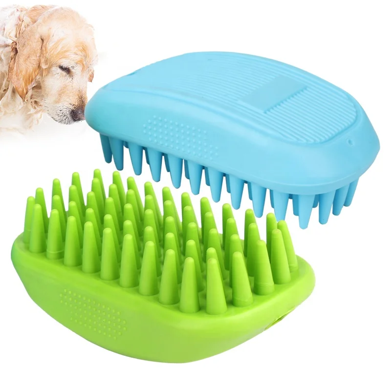 

Factory Wholesale Custom Logo Rubber Cat Shower Grooming Tool Dog Pet Massage Bath Brush