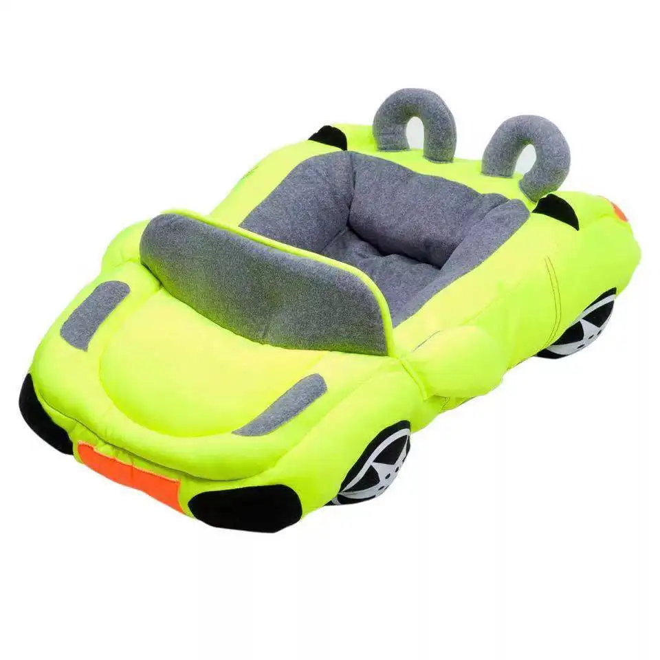 

green car shaped dog bed