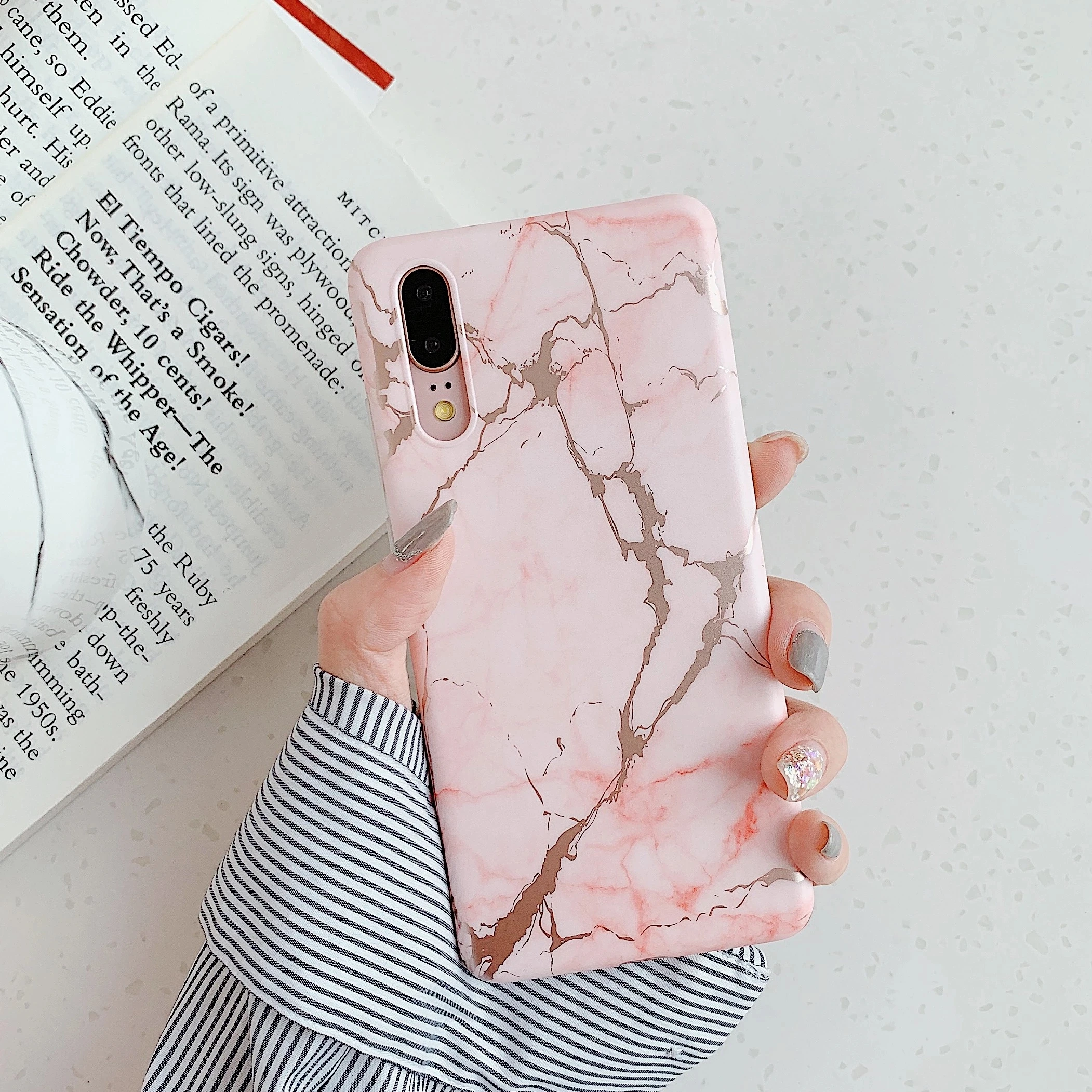 

For Samsung Galaxy S20 Marble Case , 2020 Holographic Soft TPU Cell Phone Case Cover for Galaxy S20 Ultra Plus