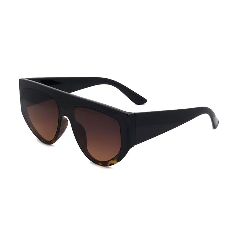 

VIFF 2021 Fashion Men Cool Sunglasses HP19626 Flat Top Black Tortoiseshell Sunglasses Sun Glasses
