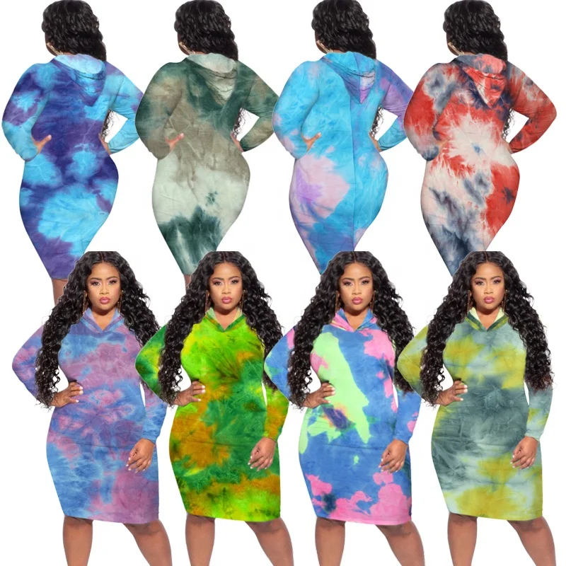 

Clothes Women Midi Dresses Plus Size Casual Dress Hoodie New Arrival Women Lady Elegant Hooded Dress