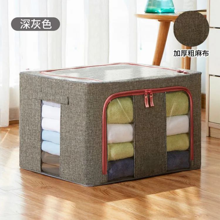 

New arrival Large capacity storage bag clear window Folding bag clothes blanket, Customized