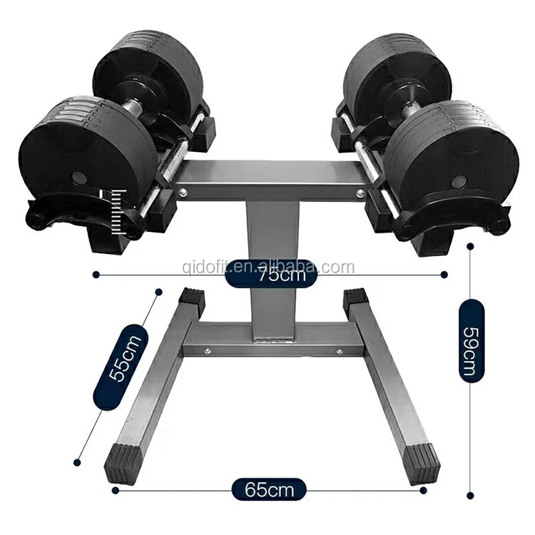 

2021 New Arrival Gym Fitness Equipment Adjustable Dumbbell Set Iron Casting 32kg Adjustable Dumbbell, Black ,white