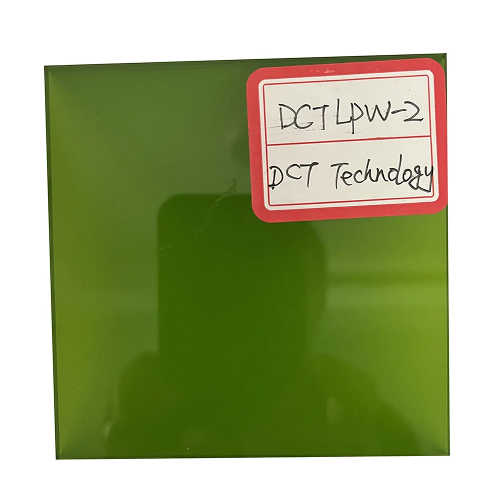 DCT-TECH Factory Wholesale Price Glass Acrylic OD4+ OD6+ 190-400nm/800-1100nm Nd YAG Fiber Laser Protection Safety Cover Window