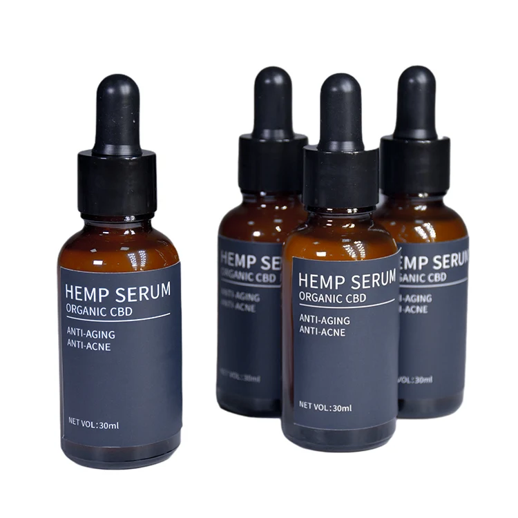 

Facial Lighting Anti Aging Herbal HEMP Oil Hemp CBD Extract Cannabidiol Skin Care Vitamin C Serum for Natural, White milk