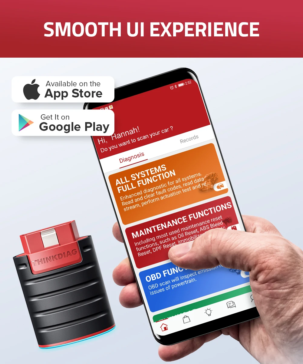 Thinkdiag New Launch Scanner Easydiag Car Obdii Code Reader Full System