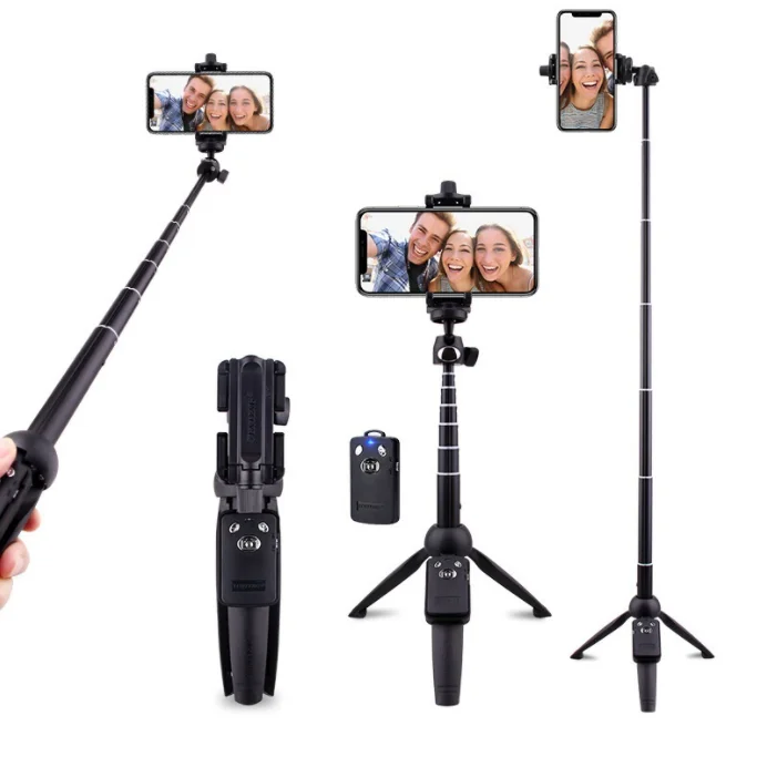 

Newest Fashion Aluminum/ABS black new phone stabilizer selfie stick