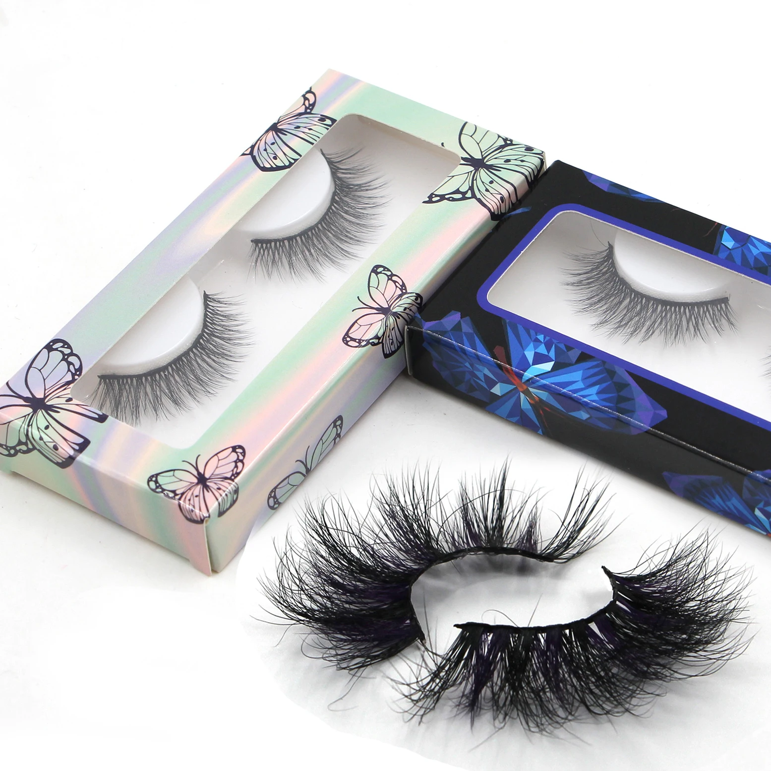 

25mm Wholesale Mink Eyelash Box 25mm Mink Thick Eyelash