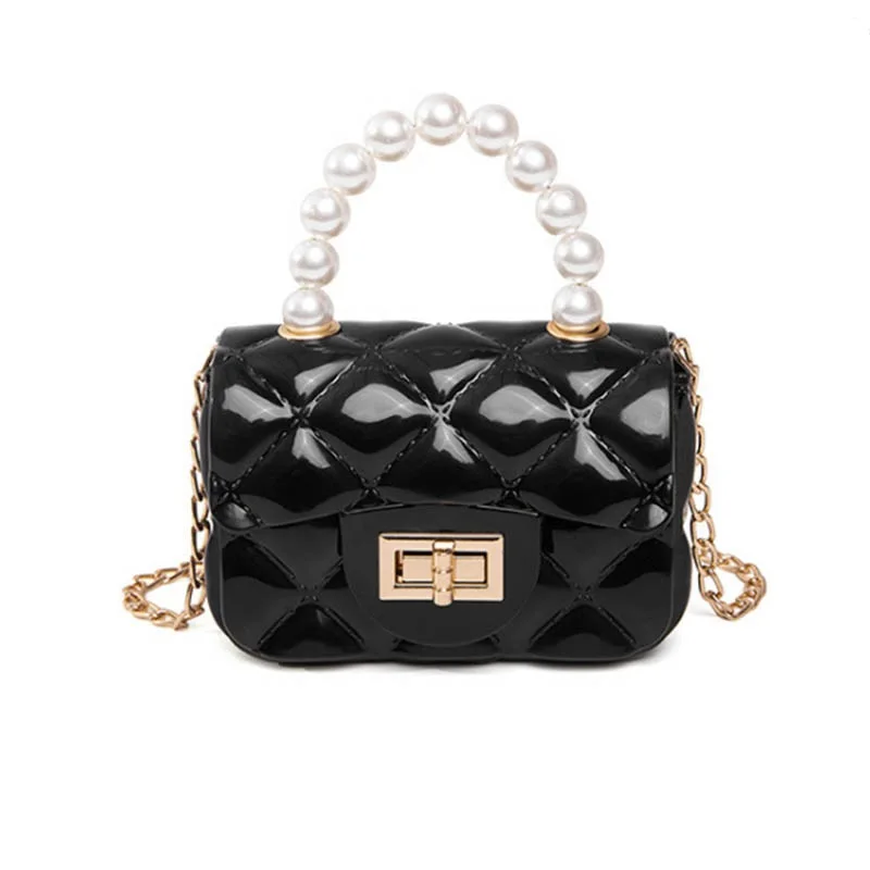 

2021 new mini small woman bag PVC chain shoulder bag for girls, Image