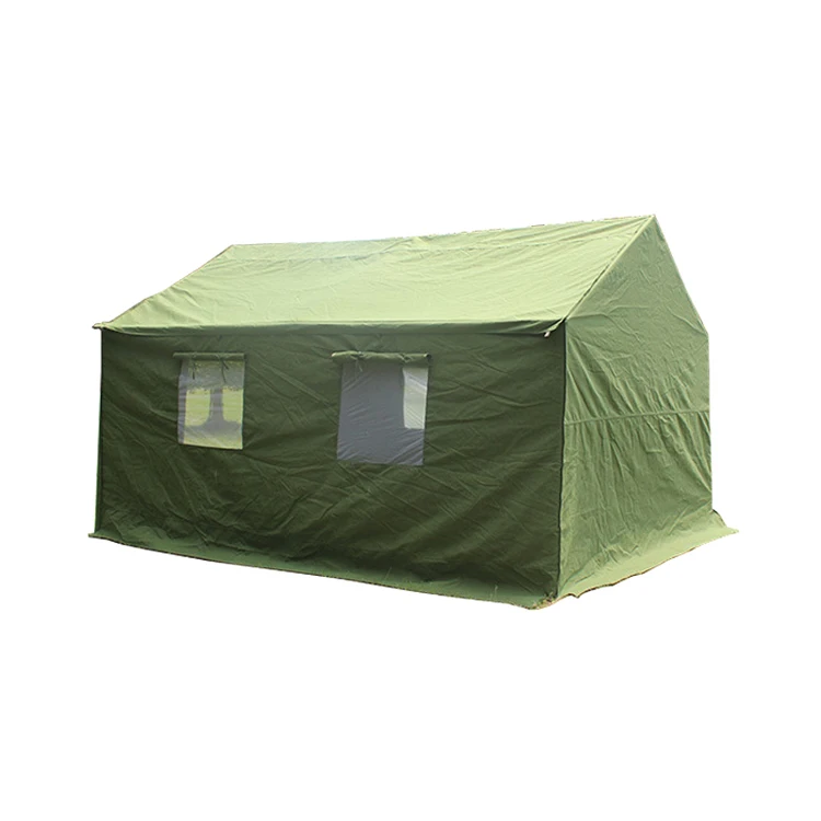 

5-10 persons Heavy Duty Military Command Camping Army Style Canvas Disaster Family Relief Emergency Event Tent For Sale