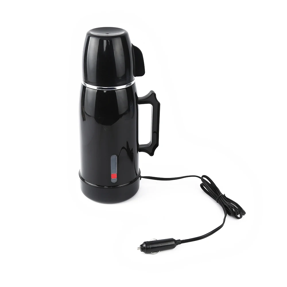 
Travel Coffee Tea Maker Car Kettle Cigarette-Lighter with K-Cup 12/24 Voltage 1L Black 150/250 Power Car Electric Water Kettle 