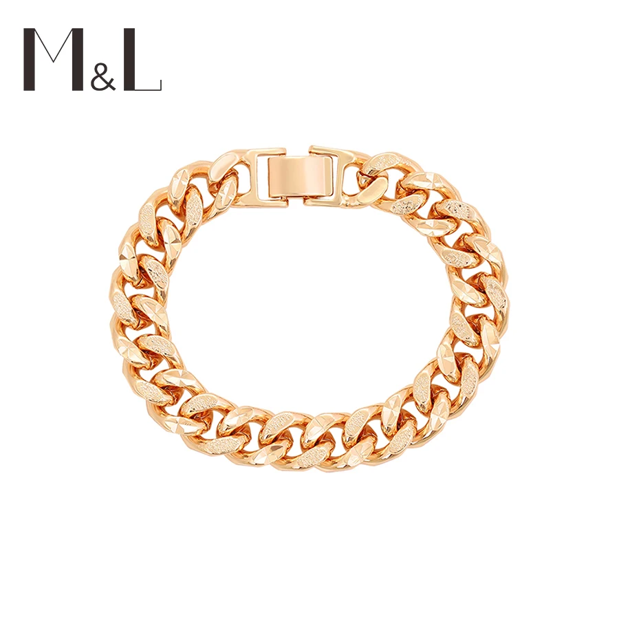 

M&L-18 Xuping jewelry Gender-neutral charm Diamond chain High sense gift Hip hop cool style bracelet