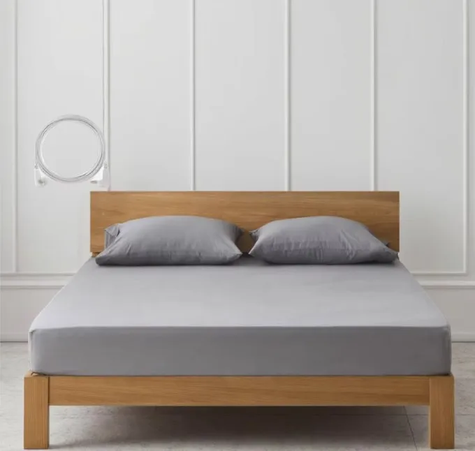 Factory Direct Sales 5% Silver Fiber 95% Organic Cotton Anti-Static Antibacterial Grounding Fitted Bed Sheet 300tc Grade Home