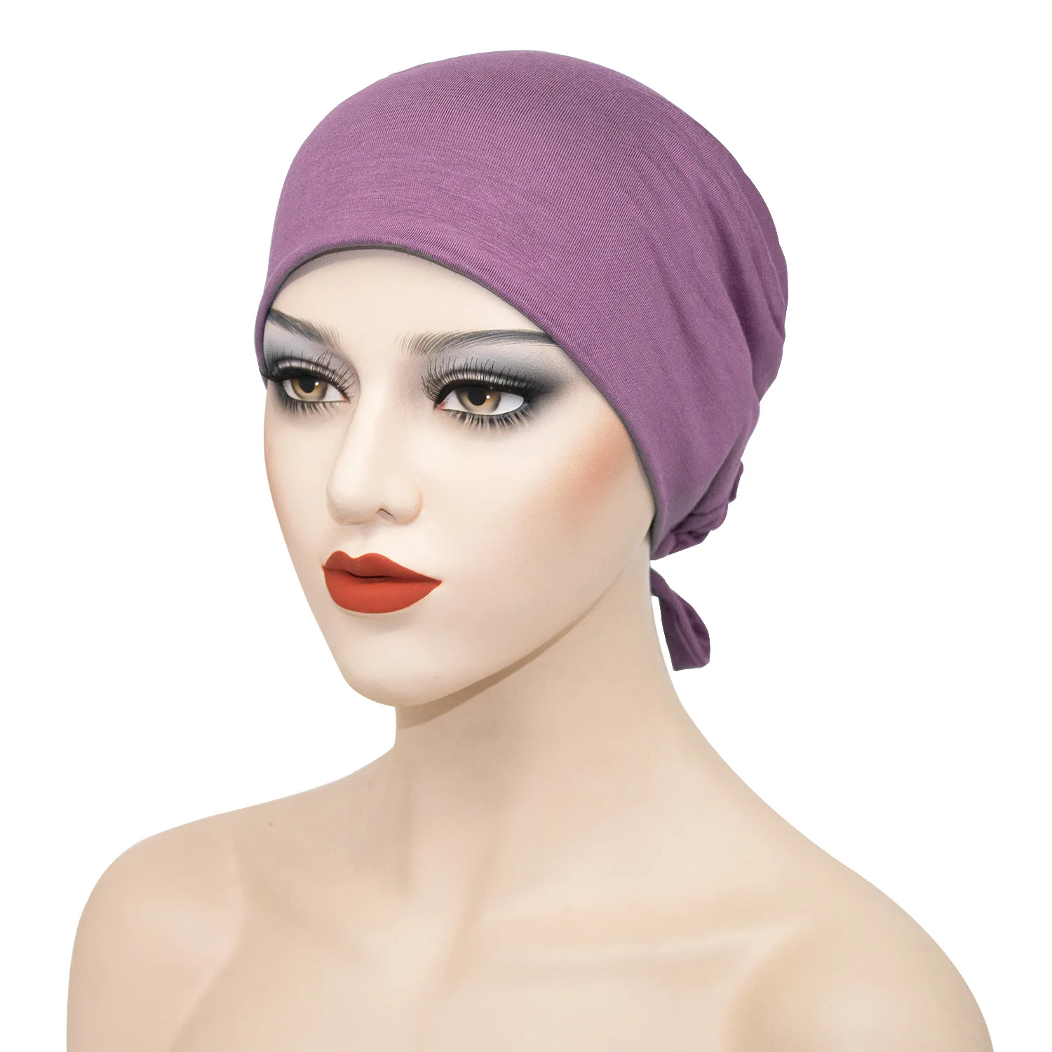 

Hot Sale Silk Turban Cap Various Colors Turban Hat Elastic Sleep Cap Head Wrap Nightcap Satin Bonnet Unisex