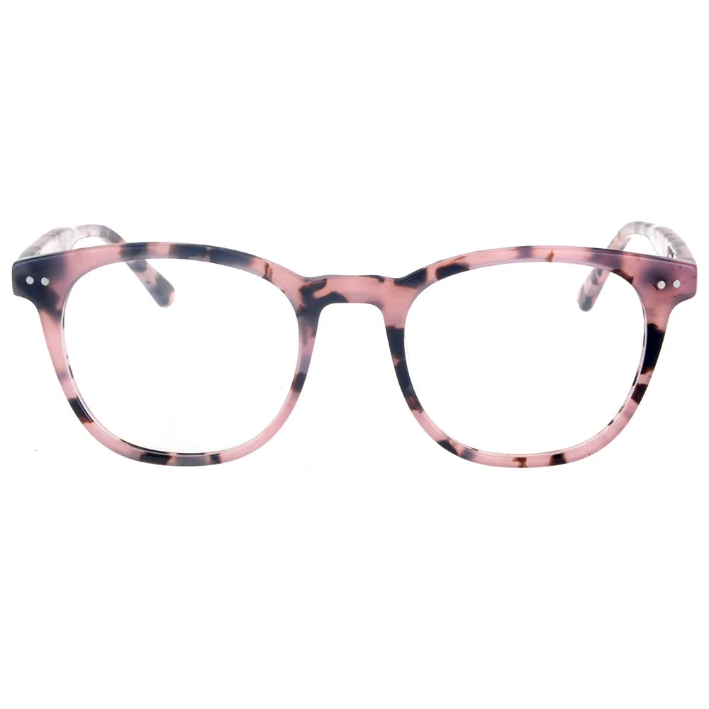 

Unisex square beauty acetate optical leopard eyewear frame glasses