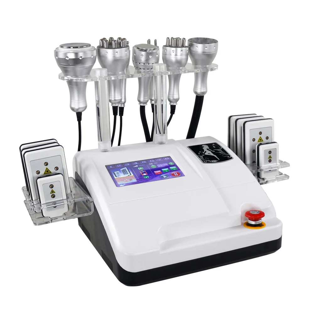 

portable 9 in 1 40K cavitation machine rf radio frequency slimming devices