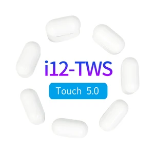 2019 Amazon New Products Touching TWS Mini Wireless Headphone i12 TWS 5.0 Earbuds Earphones