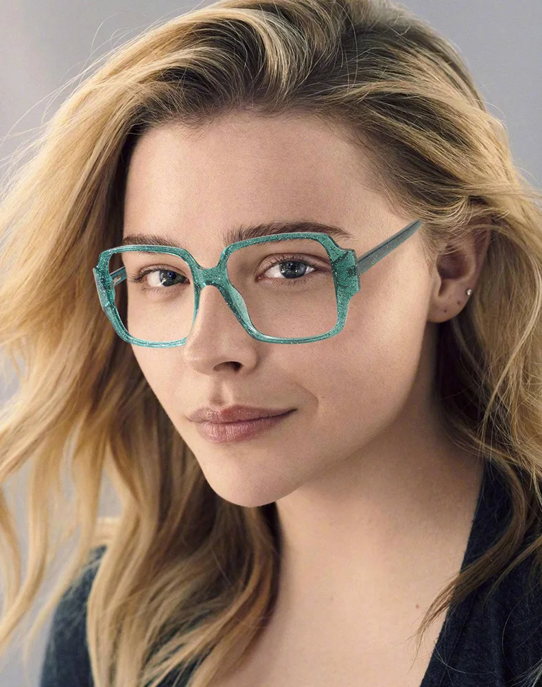 

2021 Fashion Square anti blue Eyeglasses design frame TR90 material trend women eyeglasses frames