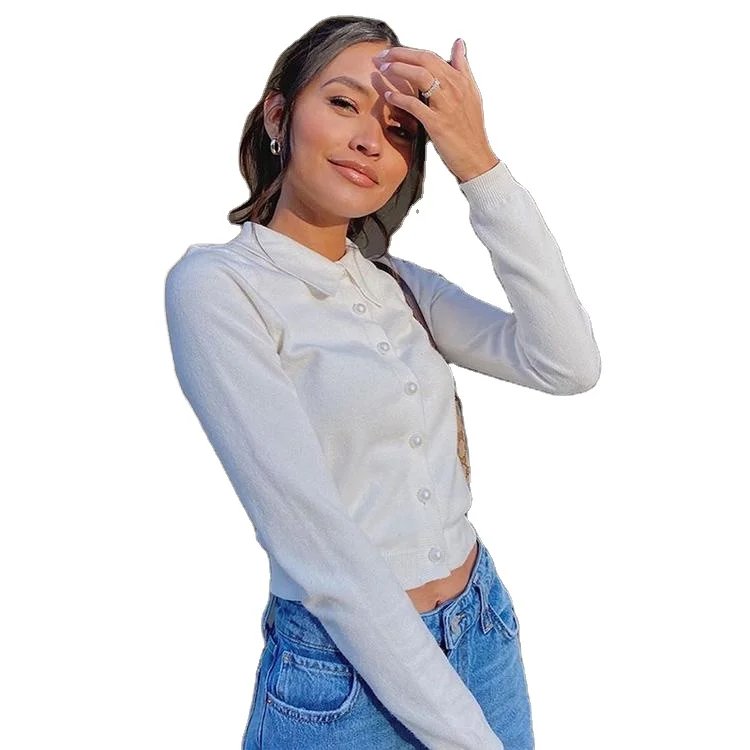 

New Arrival Long Sleeve Cardigan Clothing Womens Fashion Blouse, Picture color