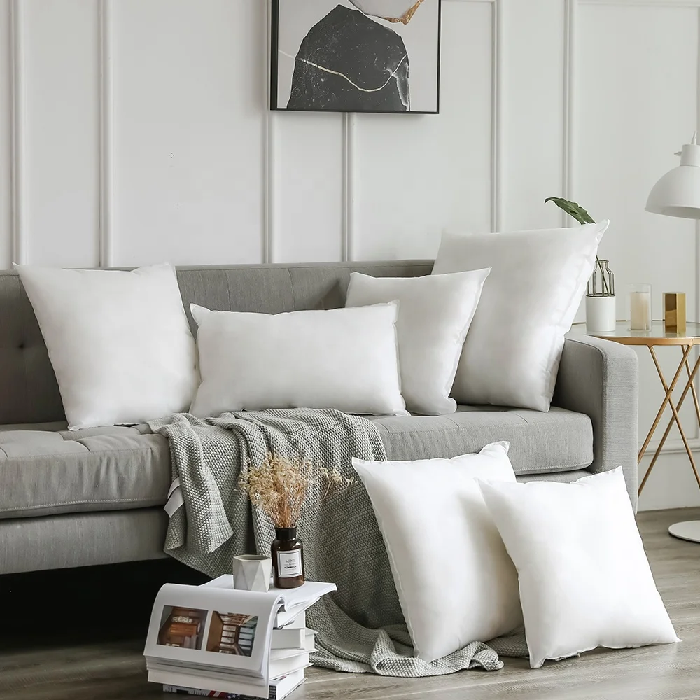 

Factory Price Brush Pillow Insert 100% Polyester Hypoallergenic Throw Pillow for Couch or Bed Decorative Insert Square Pillow
