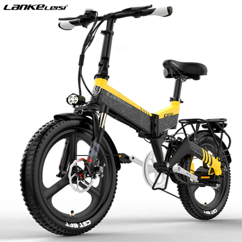 

LANKELEISI G650 20 inch folding electric bike ebike 48V 14.5ah lithium battery aluminum alloy frame e bike 400w electric bicycle