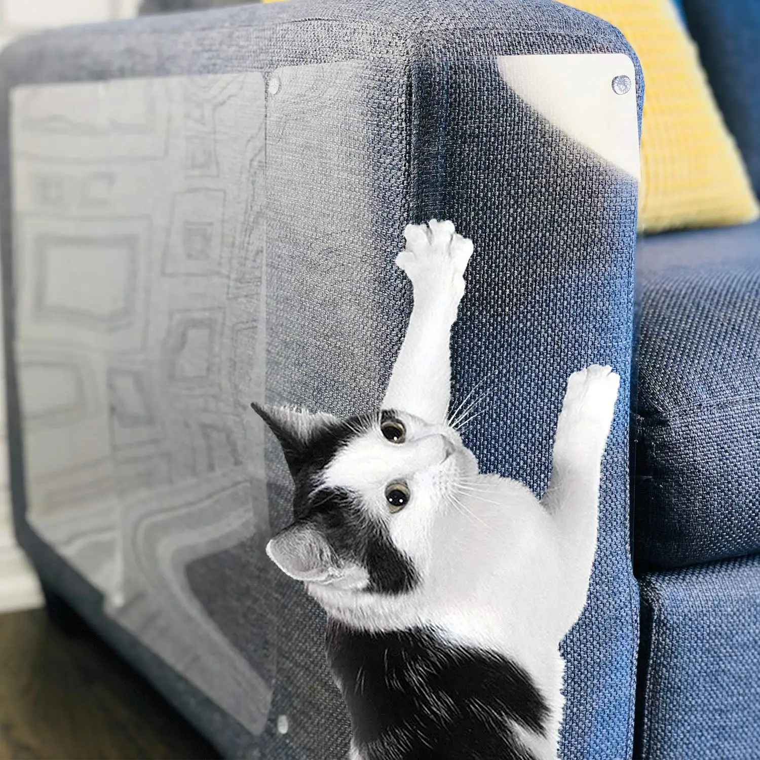 

Cat Scratch Furniture Protector Tape Cat Scratcher Guard Scratching Deterrent Furniture Protection Cover Sofa Scraper Deterrent