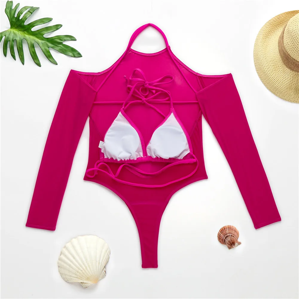 New Arrival Mesh Swimwear See Through Swimsuit Beachwear For Women